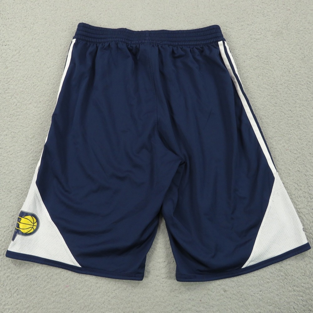 VINTAGE Indiana Pacers Shorts Mens XL Adidas Authentic Mesh Team Issue Warm Up